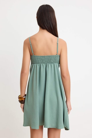 Vestido trapézio - Verde