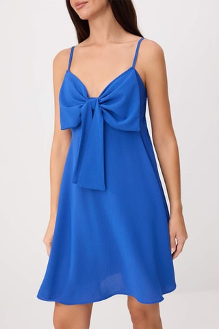 Vestido trapézio - Azul-escuro