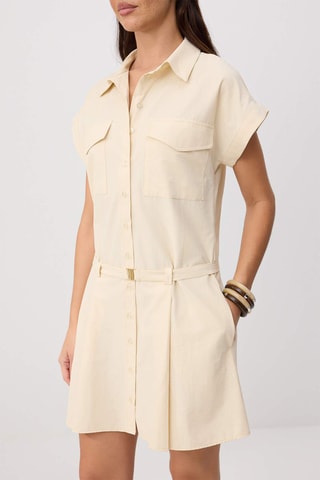 Robe chemise - Beige