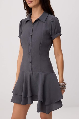 Vestido-camisa - Antracite