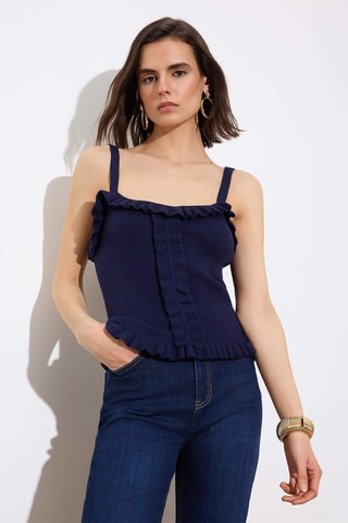 Top - Bleu marine