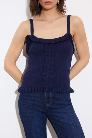 Top - Bleu marine