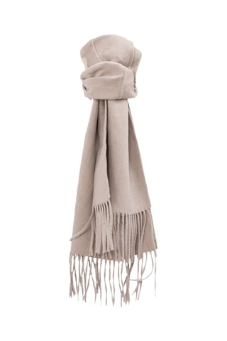 Cappotto e sciarpa in lana - Bianco