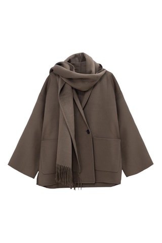 Cappotto e sciarpa in lana - Verde