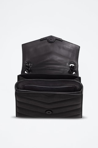 Borsa a spalla in pelle - Nero