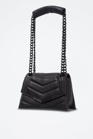 Borsa a spalla in pelle - Nero