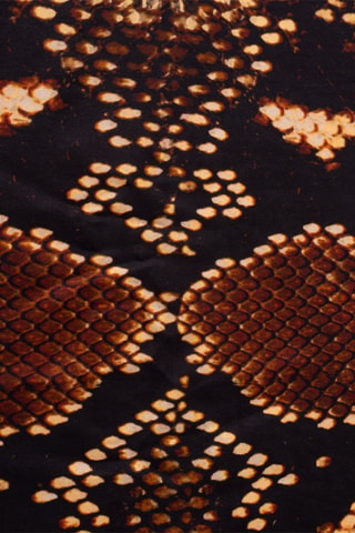Foulard in seta - Nero