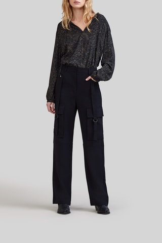 Blusa - Nero e verde