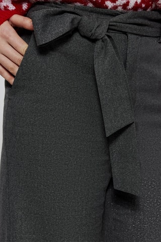 Pantaloni a vita alta 7/8 - Grigio