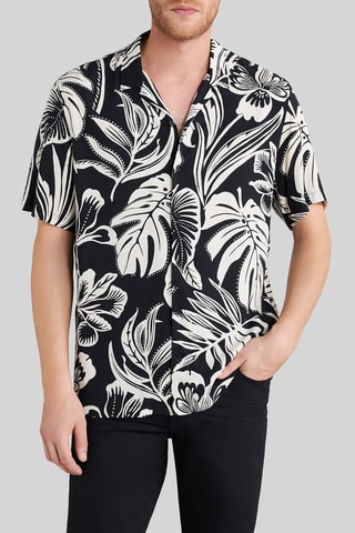 Camicia regular - Nero e bianco