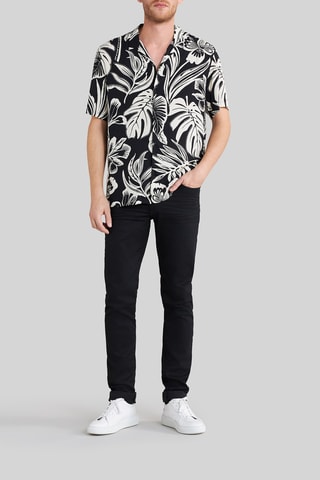 Camicia regular - Nero e bianco
