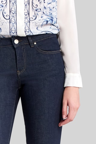 Jeans slim a vita bassa - Blu