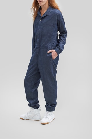Tuta regular in jeans - Blu
