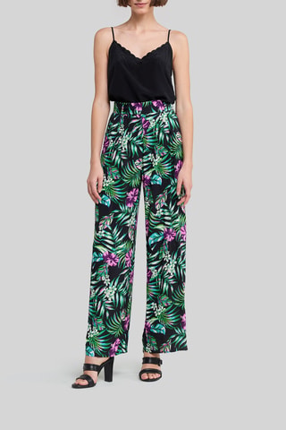 Pantaloni wide legs - Nero