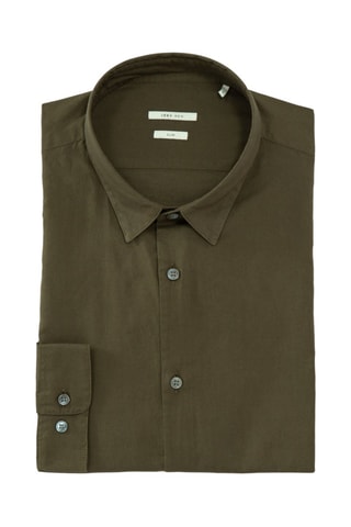 Camicia slim - Verde