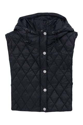 Plastron con cappuccio - Nero