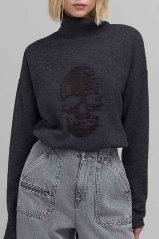 Maglia in lana e cashmere - Grigio
