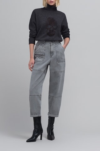 Maglia in lana e cashmere - Grigio