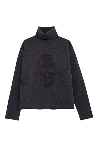 Maglia in lana e cashmere - Grigio