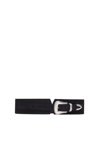 Cintura in pelle - Nero