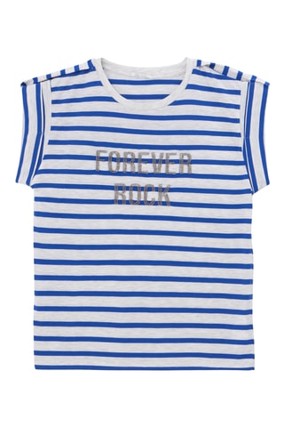 T-shirt loose - Blu