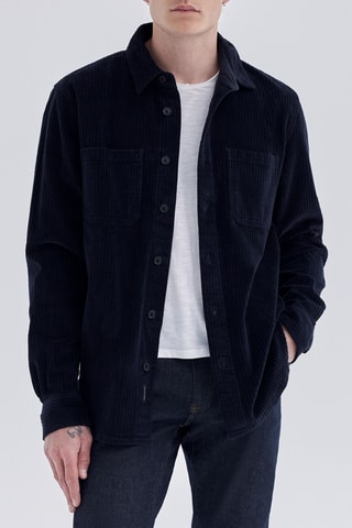 Sovracamicia regular - Blu