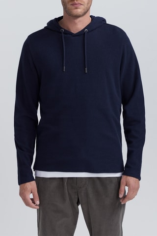 T-shirt con cappuccio - Blu