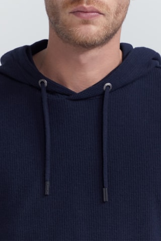 T-shirt con cappuccio - Blu