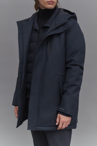 Parka con cappuccio - Blu