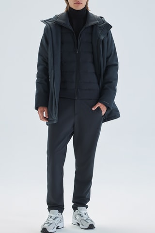 Parka con cappuccio - Blu