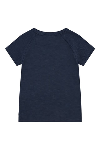 T-shirt - Wit en blauw