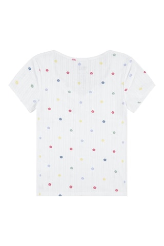 T-shirt - Wit, rood en geel