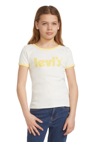 T-shirt - Wit, rood en geel