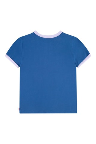 Geknoopt T-shirt - Wit, rood, blauw en paars