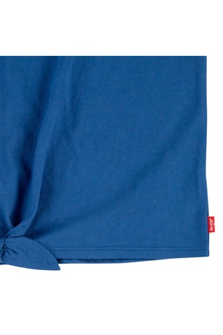 Geknoopt T-shirt - Wit, rood, blauw en paars