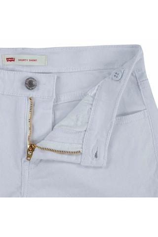 Short en jean - Blanc