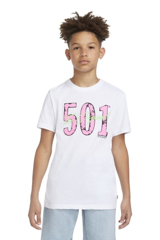 T-shirt - Wit, zwart, groen en roze