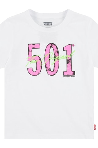 T-shirt - Wit, zwart, groen en roze
