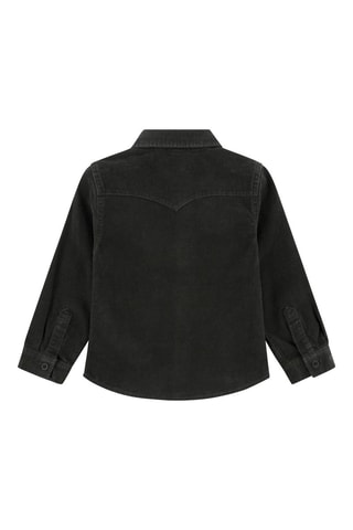Velours Overhemd - Zwart