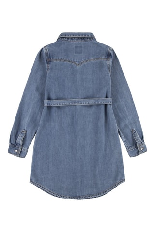 Biologisch Katoenen Spijkerblouse-jurk - - Blauw