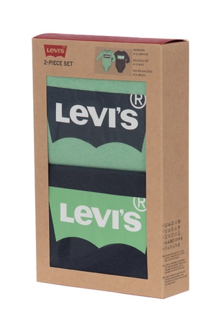 2 Bodysuits - Wit, blauw en groen