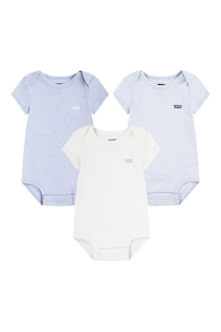 3 Bodysuits - Blauw