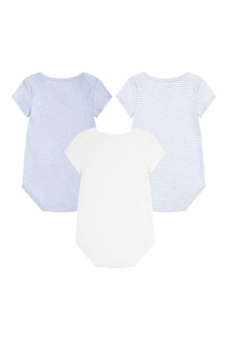 3 Bodysuits - Blauw