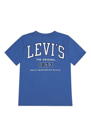 T-shirt - Wit en blauw
