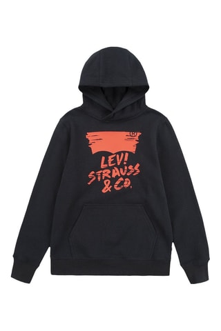 Sweater met Capuchon - Zwart en oranje