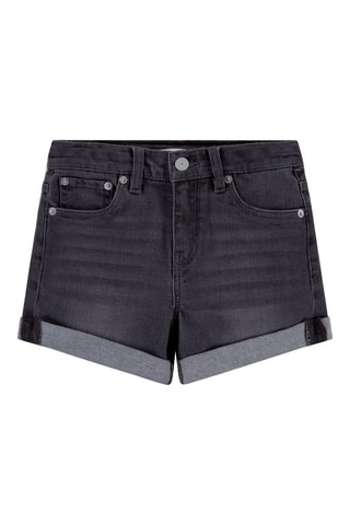 Short en jean - Blanc, rouge et gris