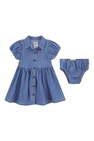 Blouse-jurk en Onderbroek - Blauw