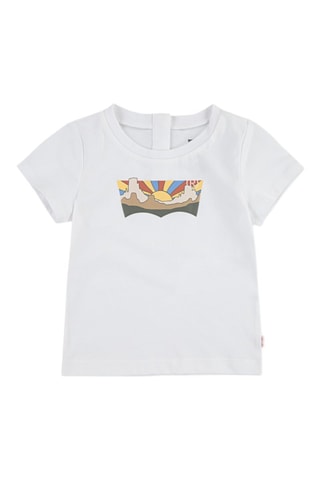 T-shirt - Wit en groen