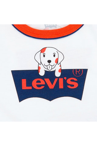 T-shirt en Short - Wit en blauw