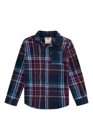 Overhemd - Blauw en rood